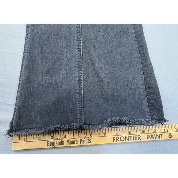 Women’s Rock & Roll Black Jeans High Rise Trouser Wide Boot Cut W29 X 34L - Picture 9 of 10